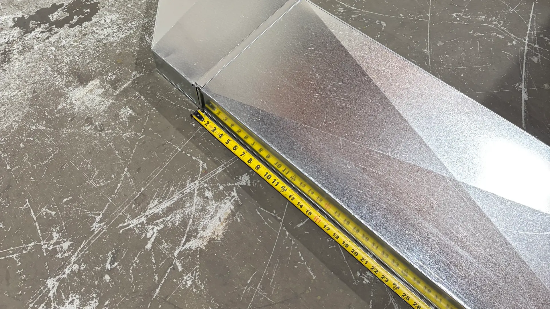 Custom galvanized ductwork fabricated by MK Custom Metal